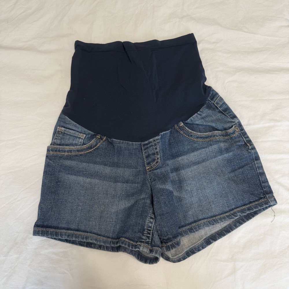 Indigo Blue maternity Denim Shorts